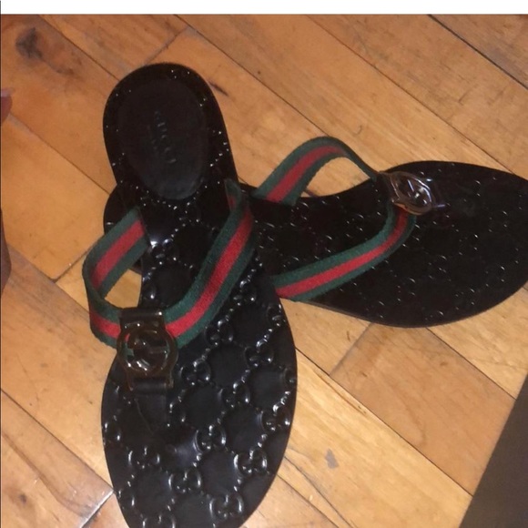 gucci gg thong web sandal